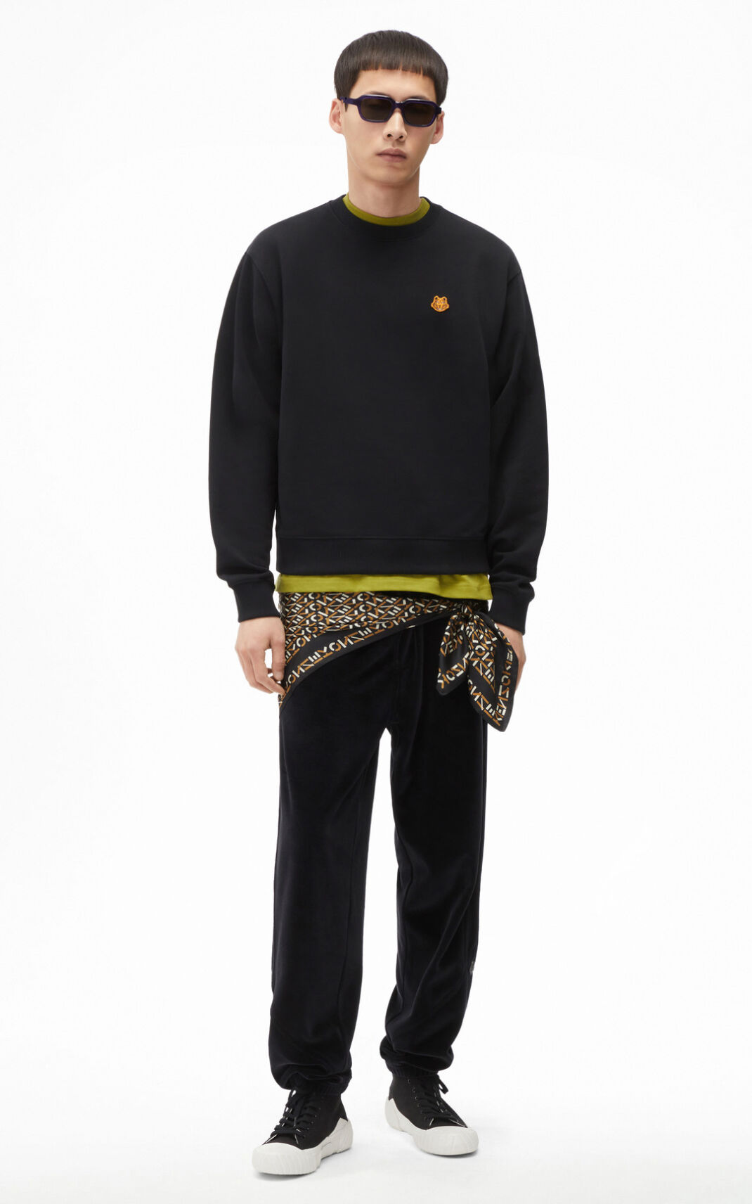 Sweat Kenzo Tiger Crest Homme Noir | WSPA-19386